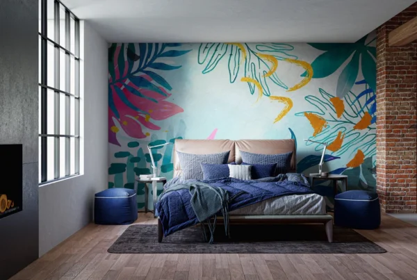 Summer Watercolors Wallpaper Mural