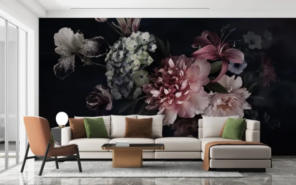 Floral Display Removable Wallpaper